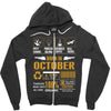 Born October Multitasking Problem Solving Tees Zipper Hoodie