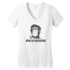 viva la evolucion Women's V-Neck T-Shirt
