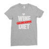 wine diet challenge accepted Ladies Fitted T-Shirt