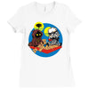 sandbox battle 1 Ladies Fitted T-Shirt