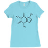 caffeine molecule t shirt coffee Ladies Fitted T-Shirt
