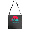 guns dont kill people Adjustable Strap Totes