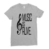 music lover Ladies Fitted T-Shirt