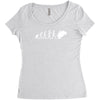 'evolution motorcycle' funny Women's Triblend Scoop T-shirt