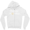 happy monday Zipper Hoodie