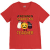 nothing scares me i'm a teacher V-Neck Tee