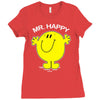 mr happy Ladies Fitted T-Shirt