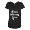 bride's drinking team diamond ring bachelorette Maternity Scoop Neck T-shirt