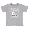 vintage made in 1961 perfectly aged a living legend Toddler T-shirt
