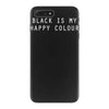 black is my happy colour ringer iPhone 7 Plus Case