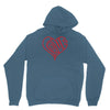 love heart outline valentine's day Hoodie