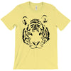 white tiger black print T-Shirt