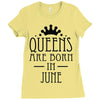 queens are born in june (2) Ladies Fitted T-Shirt