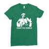 iron sheik wrestling iran funny Ladies Fitted T-Shirt