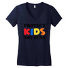 protect kids not guns Women's V-Neck T-Shirt