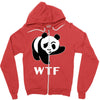 wtf panda Zipper Hoodie