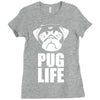 pug life dog Ladies Fitted T-Shirt