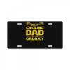 best cycling dad galaxy cycling License Plate