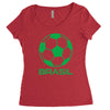 brasil sport soccer ball fun Women's Triblend Scoop T-shirt