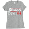 reagan bush '84 Ladies Fitted T-Shirt