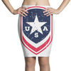 land of the free shield Pencil Skirts