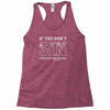 if you don't sin jesus died for nothing Racerback Tank