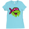 raph   tmnt facemelt Ladies Fitted T-Shirt