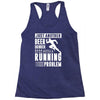 beer drinker with a running problem Racerback Tank