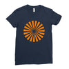 orange vec Ladies Fitted T-Shirt