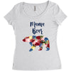 mama bear floral Women's Triblend Scoop T-shirt