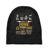 Born June Multitasking Problem Solving Tees Baby Beanies