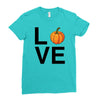 love pumpkin Ladies Fitted T-Shirt