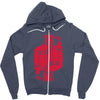 royal blues Zipper Hoodie