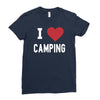 i love camping! Ladies Fitted T-Shirt