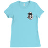 pocket dark link Ladies Fitted T-Shirt