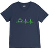morning coffee heatbeat ekg V-Neck Tee