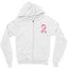 breast cancer ribbon survivor pocket Zipper Hoodie