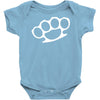 brass knuckles Baby Onesie