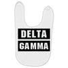 Delta Gamma Black Baby Bibs