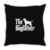 the dogfather labrador retriever white Throw Pillow