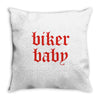 biker baby Throw Pillow