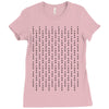 fuck you pin stripe line Ladies Fitted T-Shirt