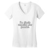 silently correcting your grammar Women's V-Neck T-Shirt