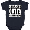 straight outta retail row Baby Bodysuit