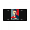 bazinga poster, ideal birthday gift or present License Plate