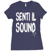 senti il sound marco mengoni Ladies Fitted T-Shirt