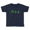 morning coffee heatbeat ekg Toddler T-shirt