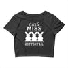 little miss cottontail cute bunny easter Crop Top