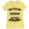 Super Cool Grandson Of A Freaking Awesome Mother Ladies Fitted T-Shirt