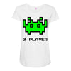arcade player 2 Maternity Scoop Neck T-shirt